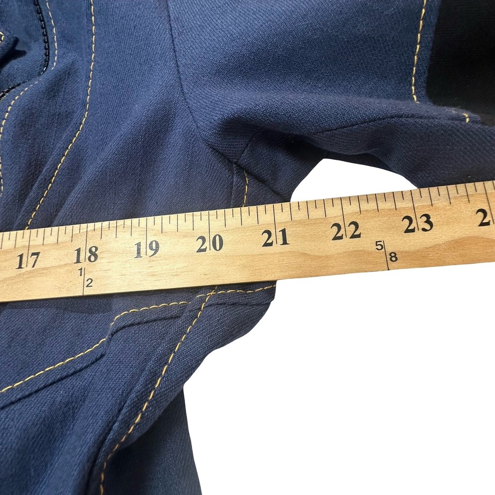 Volante Design "Hacker" Moto Jacket Blue Canvas - Size 41W (L/XL) - Picture 12 of 16